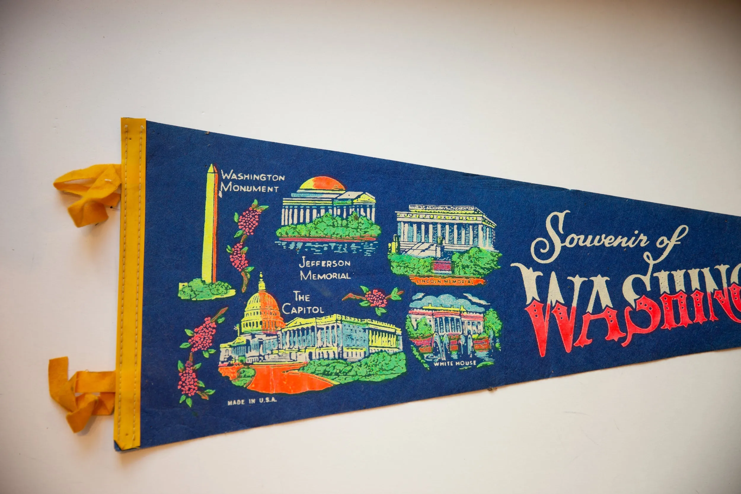 Vintage Washington DC Felt Flag