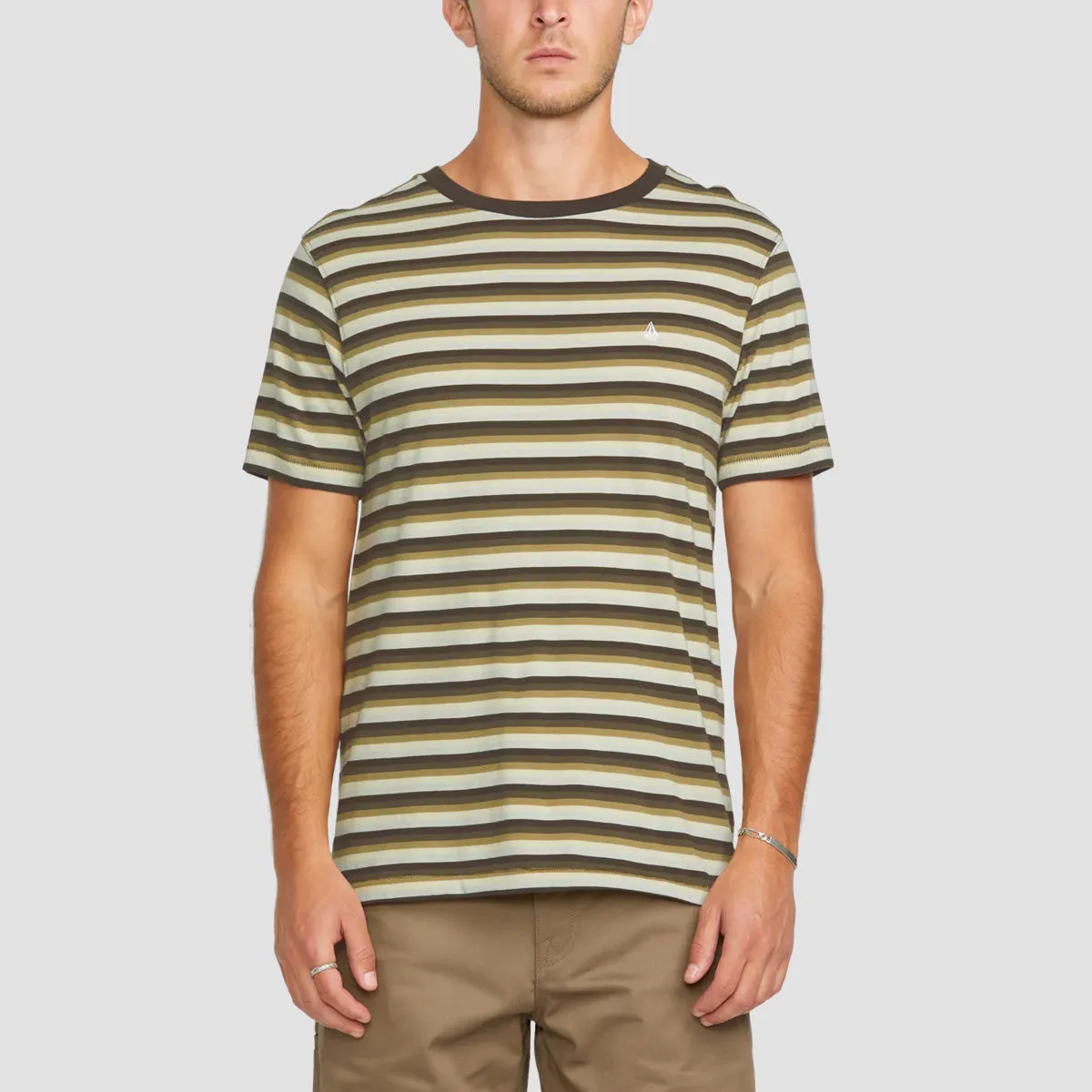 Volcom Level Stone Crew T-Shirt Wren