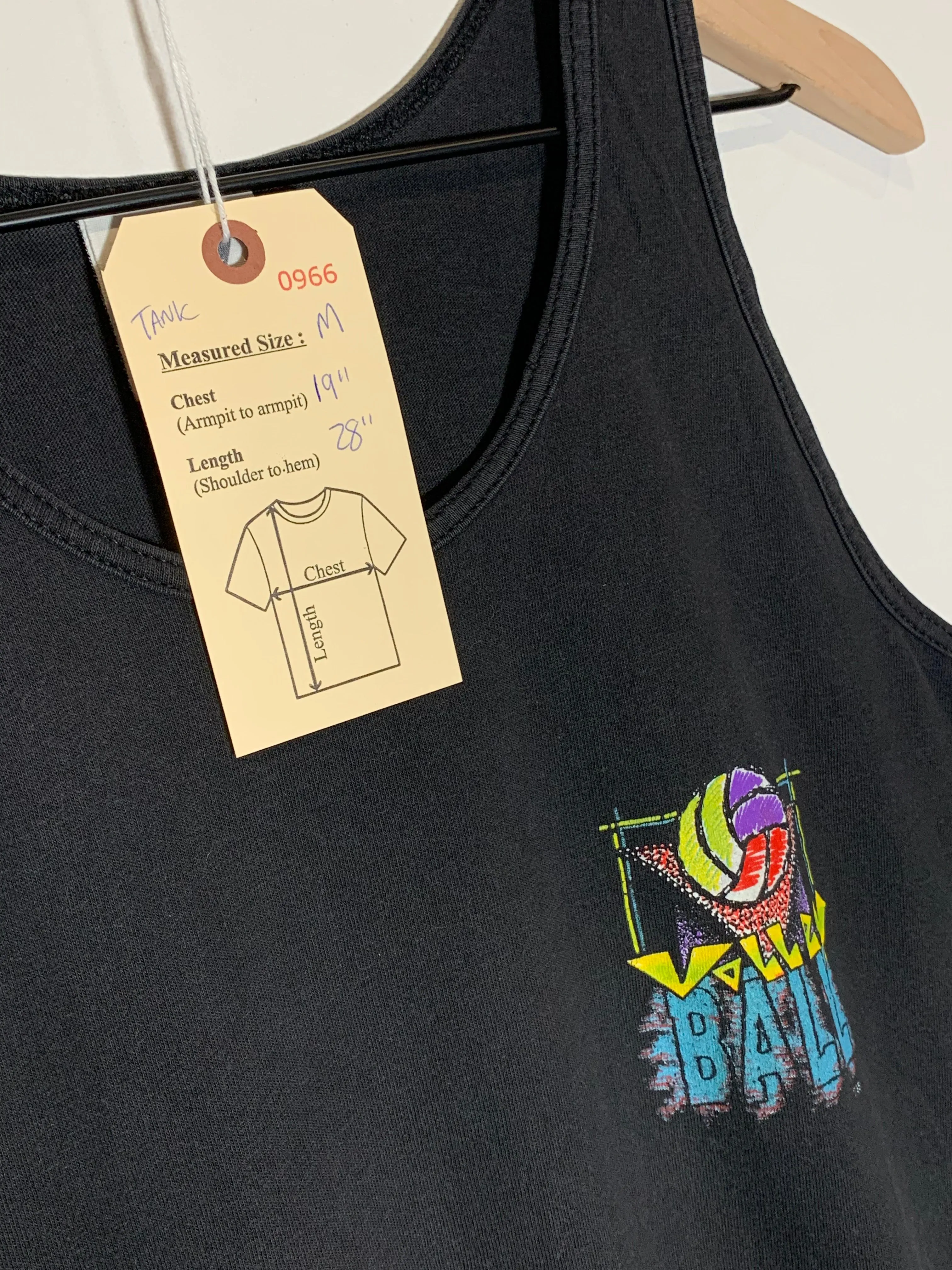 VTG Volleyball Retro Graphic Tank Top (M)