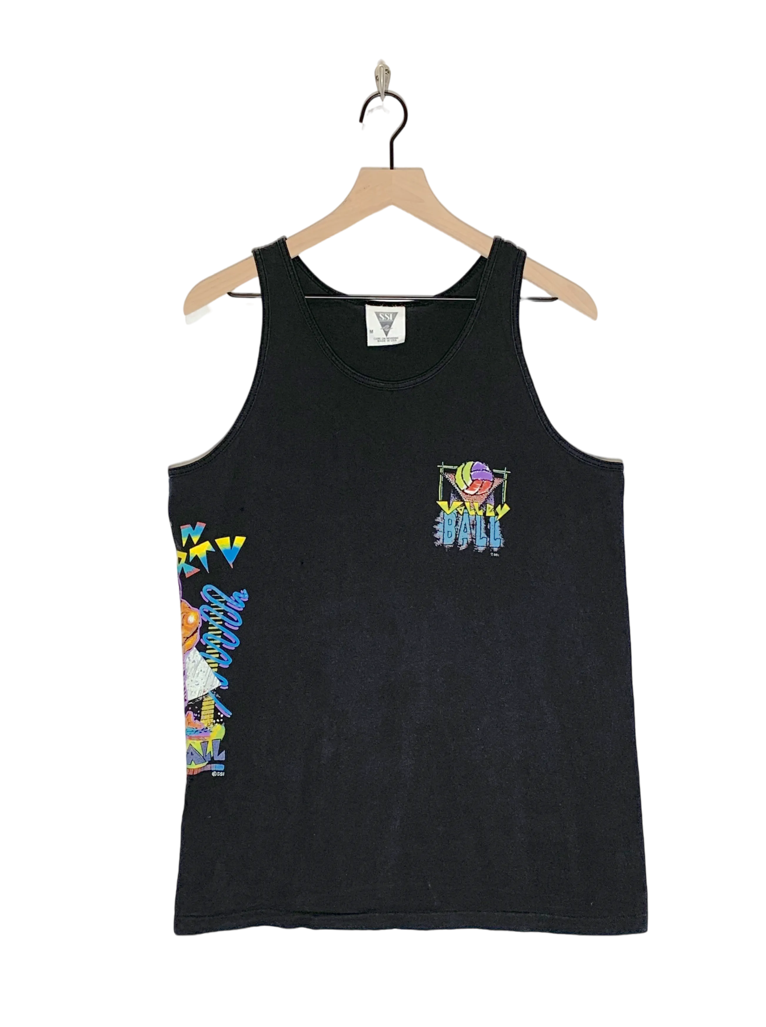 VTG Volleyball Retro Graphic Tank Top (M)