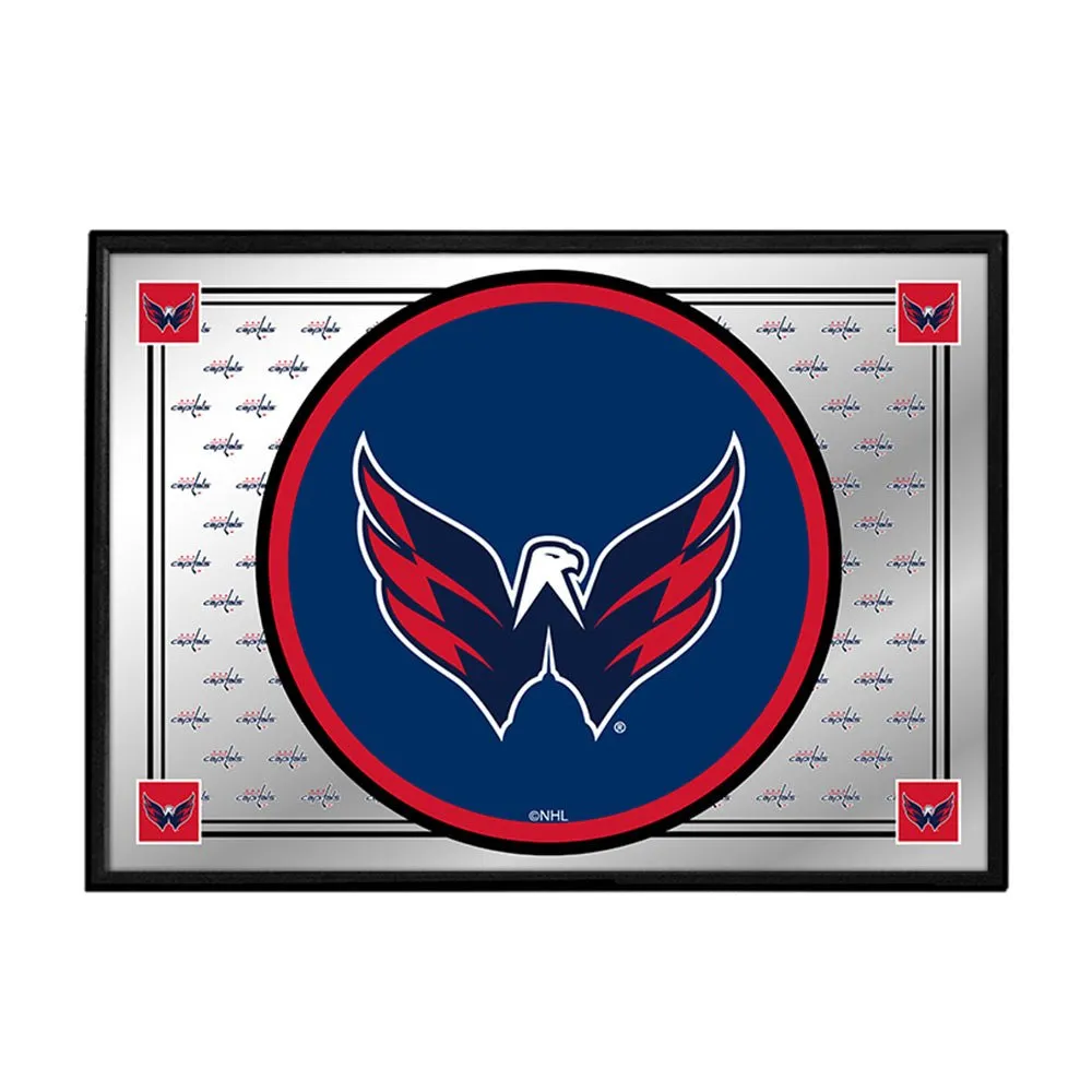 Washington Capitals: Team Spirit - Framed Mirrored Wall Sign