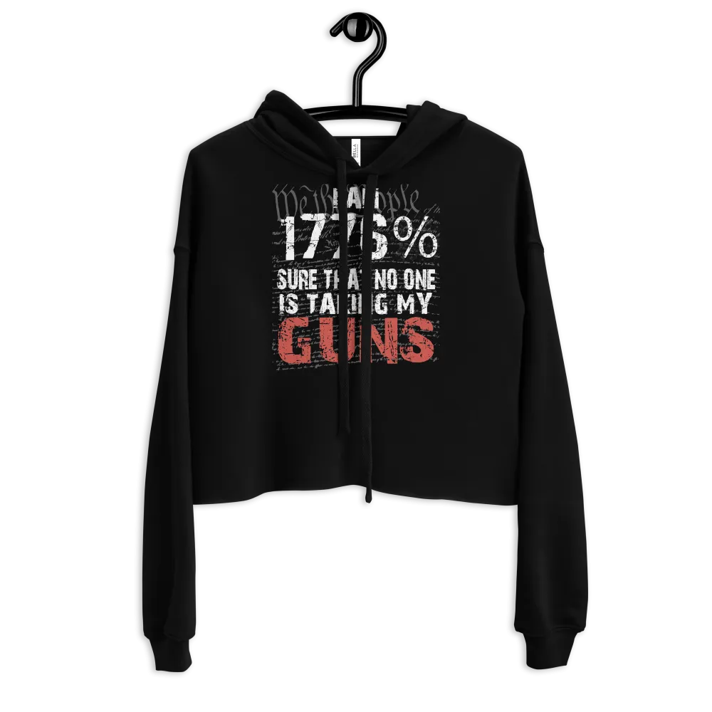 We The People 1776 Guns Crop Hoodie