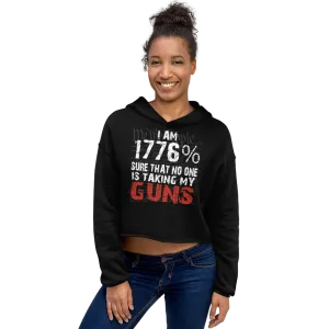 We The People 1776 Guns Crop Hoodie