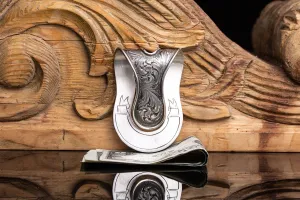 Wide Bend Money Clip w/Wire Edge
