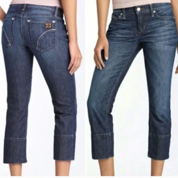 Wide leg Cropped Joe's Jeans Socialite Kicker Harvey Wash Size 28