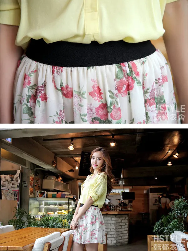 wild and free chiffon skirt