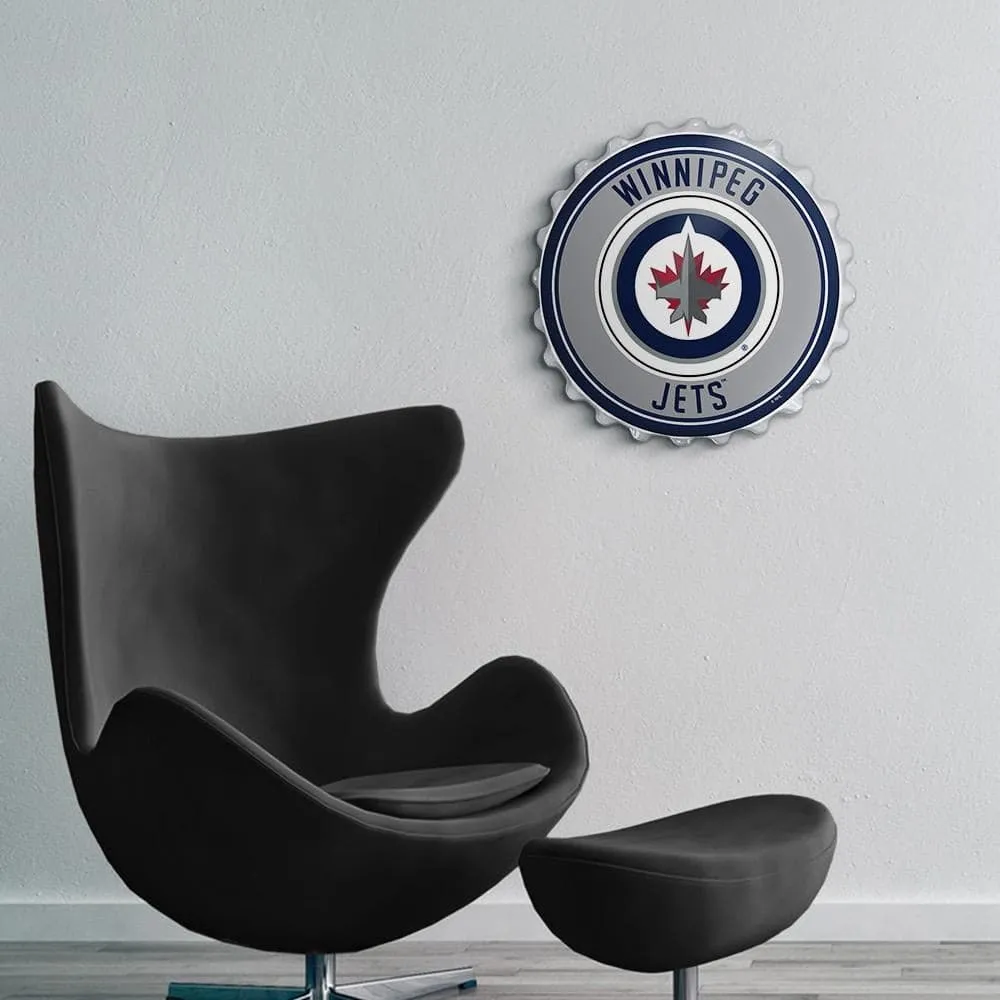 Winnipeg Jets: Bottle Cap Wall Sign