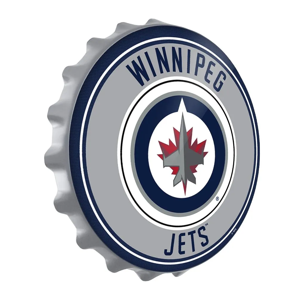 Winnipeg Jets: Bottle Cap Wall Sign