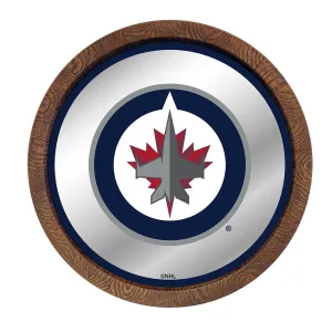 Winnipeg Jets: Mirrored Barrel Top Wall Sign