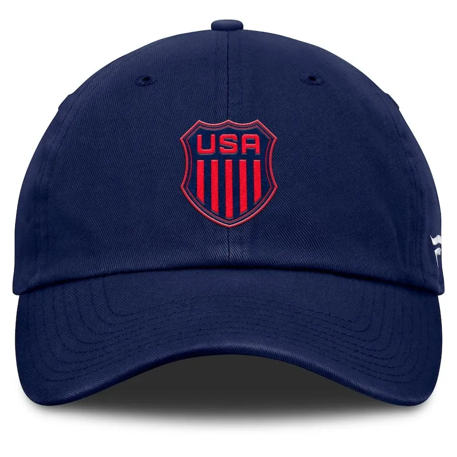 Women's USA Fanatics Navy 2025 4 Nations Face-Off Adjustable Hat