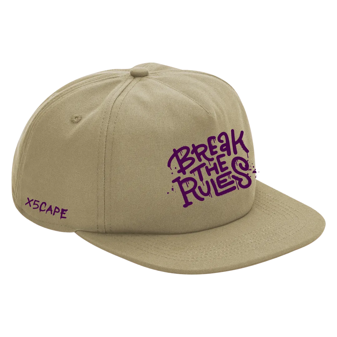 X5CAPE Break The Rules Cotton 5 Panel Cap