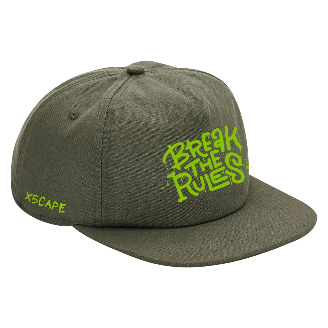 X5CAPE Break The Rules Cotton 5 Panel Cap