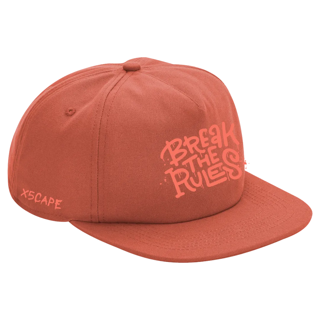 X5CAPE Break The Rules Cotton 5 Panel Cap
